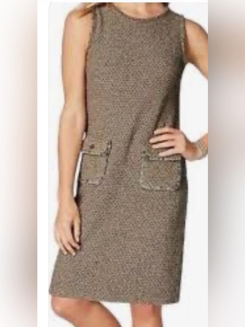 J Jill Tweed Cotton Blend Knit Dress
Sz XLTall in Butterscotch Casual Business